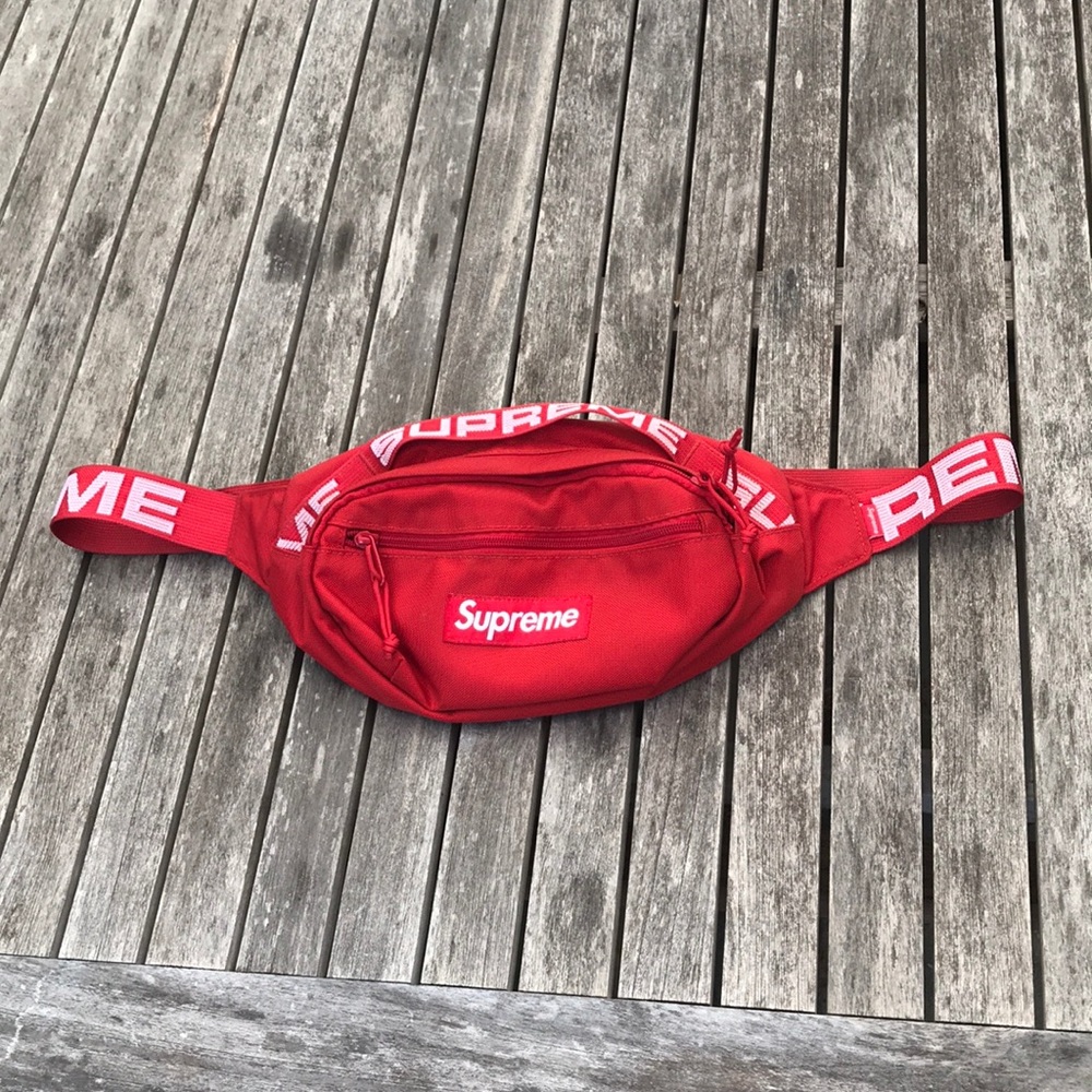 Red Supreme Waist Bag
